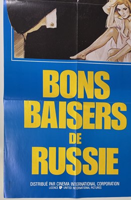 Lot 83 - JAMES BOND - C 1980S RUSSIA WITH LOVE FRENCH POSTER.