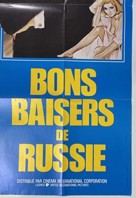 Lot 83 - JAMES BOND - C 1980S RUSSIA WITH LOVE FRENCH POSTER.