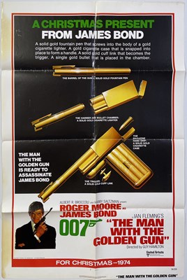 Lot 207 - JAMES BOND - THE MAN WITH THE GOLDEN GUN (1974) 'CHRISTMAS' POSTER.