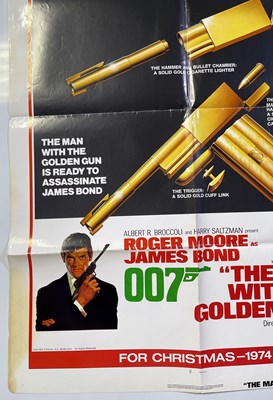 Lot 207 - JAMES BOND - THE MAN WITH THE GOLDEN GUN (1974) 'CHRISTMAS' POSTER.