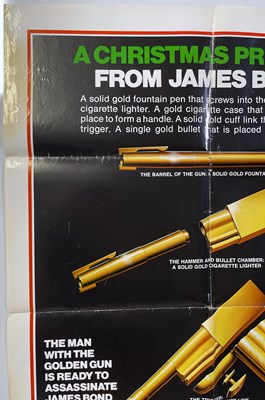 Lot 207 - JAMES BOND - THE MAN WITH THE GOLDEN GUN (1974) 'CHRISTMAS' POSTER.