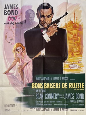 Lot 88 - JAMES BOND - FROM RUSSIA WITH LOVE (1963) FRENCH GRANDE POSTER.