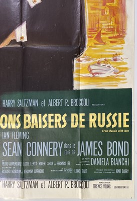 Lot 88 - JAMES BOND - FROM RUSSIA WITH LOVE (1963) FRENCH GRANDE POSTER.