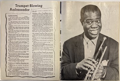 Lot 295 - LOUIS ARMSTRONG SIGNED PROGRAMME