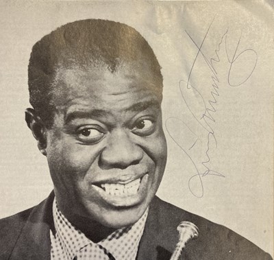 Lot 295 - LOUIS ARMSTRONG SIGNED PROGRAMME