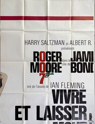 Lot 215 - JAMES BOND - VERY LARGE FRENCH BILLBOARD FOR LIVE AND LET DIE (1973).