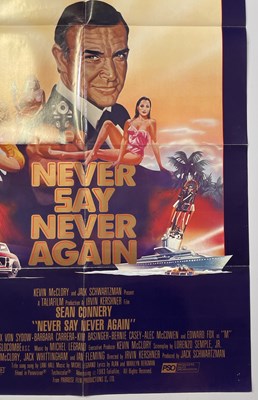 Lot 282 - JAMES BOND - NEVER SAY NEVER AGAIN (1983) US ONE SHEET.