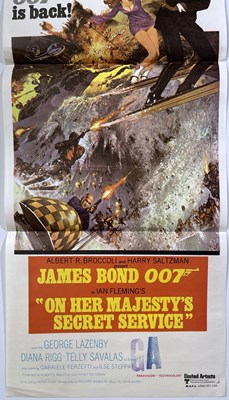 Lot 165 - JAMES BOND - ON HER MAJESTY'S SECRET SERVICE (1967) - AUSTRALIAN DAYBILL.