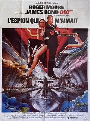 Lot 220 - JAMES BOND - THE SPY WHO LOVED ME (1977) - FRENCH GRANDE POSTER.