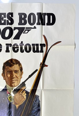 Lot 173 - JAMES BOND - ON HER MAJESTY'S SECRET SERVICE (1969) FRENCH DOUBLE GRANDE POSTER.