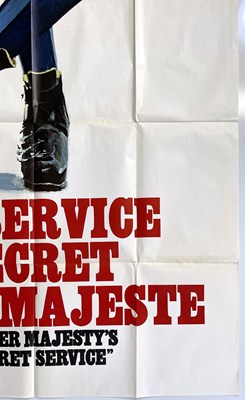 Lot 173 - JAMES BOND - ON HER MAJESTY'S SECRET SERVICE (1969) FRENCH DOUBLE GRANDE POSTER.