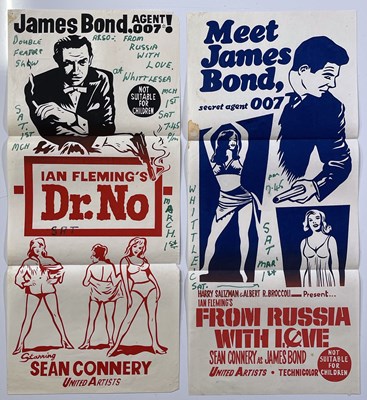 Lot 67 - JAMES BOND - ORIGINAL AUSTRALIAN DAYBILL POSTERS FOR DR. NO / FROM RUSSIA WITH LOVE.