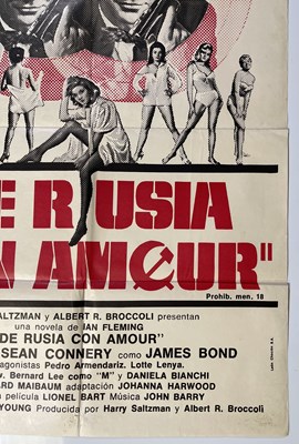 Lot 86 - JAMES BOND - FROM RUSSIA WITH LOVE (1963) - ARGENTINIAN POSTER.