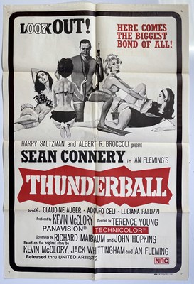 Lot 115 - JAMES BOND - THUNDERBALL (1965) - AUSTRALIAN FILM POSTER.