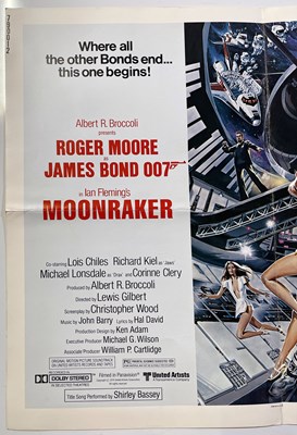 Lot 253 - JAMES BOND - MOONRAKER (1979) US HALF SHEET POSTER.