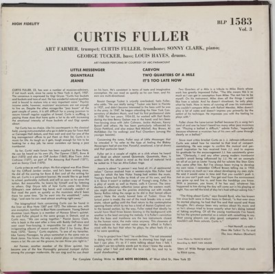 Lot 47 - CURTIS FULLER - VOLUME 3 LP (BLUE NOTE - BLP1583 - OG)