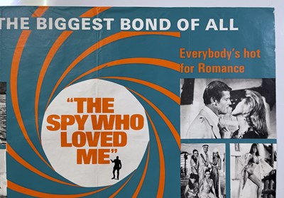 Lot 231 - JAMES BOND - THE SPY WHO LOVED ME (1977) - FULL SET OF FIVE RARE 'MARLER HAYLEY' ADVERTISING POSTERS. THE SPY WHO LOVED ME (1977) SET OF FIVE POSTERS, BRITISH ODEON MARLER HALEY.