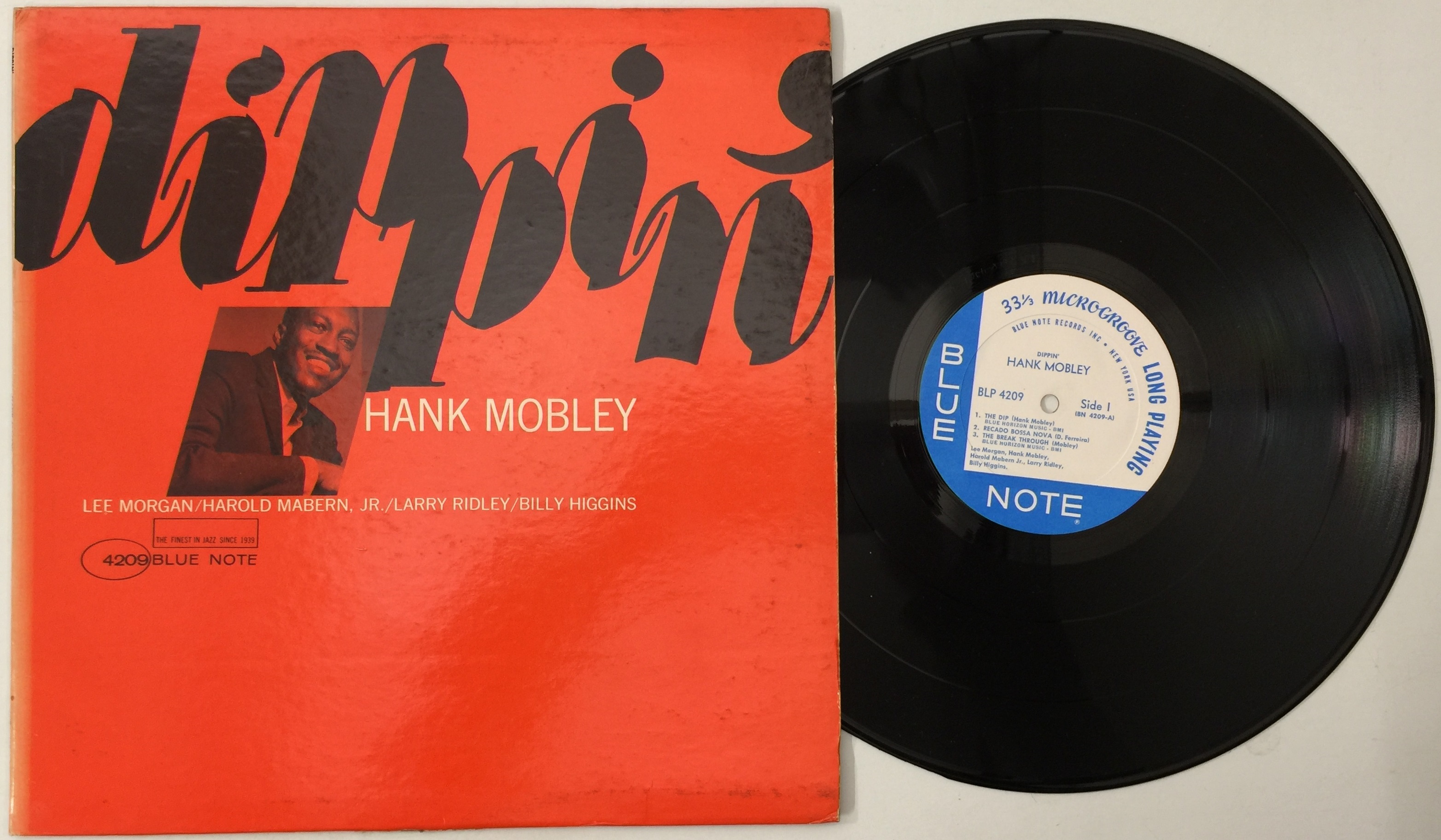 Lot 48 - HANK MOBLEY - DIPPIN' LP (BLUE NOTE 4209 - US