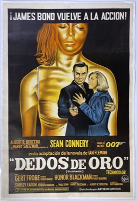 Lot 93 - JAMES BOND - GOLDFINGER (1964) - ARGENTINIAN FILM POSTER.