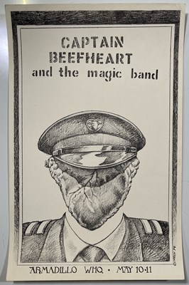 Lot 186 - ARMADILLO WORLD HEADQUARTERS - CAPTAIN BEEFHEART POSTER, 1974.