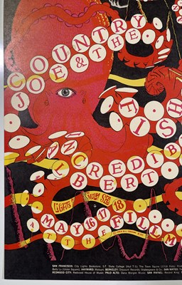 Lot 188 - SAN FRANCISCO / PSYCH POSTER - COUNTRY JOE AND THE FISH / INCREDIBLE STRING BAND- BILL GRAHAM.