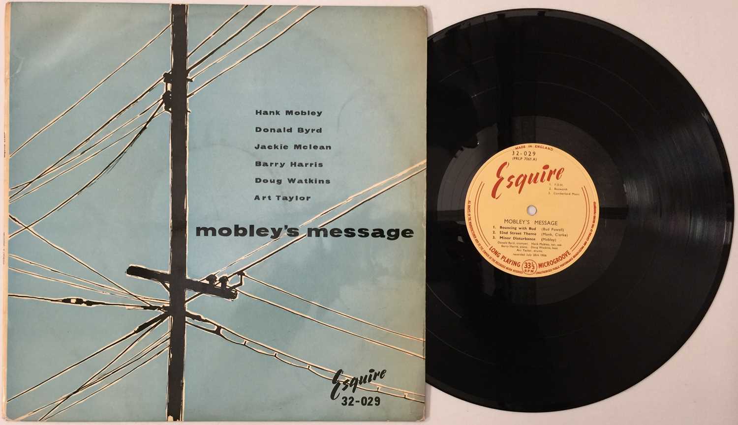 Lot 53 - HANK MOBLEY - MOBLEY'S MESSAGE LP (UK ESQUIRE - 32-029)