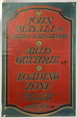 Lot 191 - SAN FRANCISCO / PSYCH POSTER - STANLEY MOUSE DESIGN FOR JOHN MAYALL / ARLO GUTHRIE 1968.