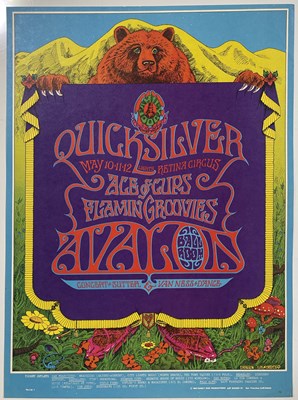 Lot 194 - SAN FRANCISCO / PSYCH POSTER - FAMILY DOG - QUICKSILVER MESSENGER SERVICE - SCHNEPF DESIGN.