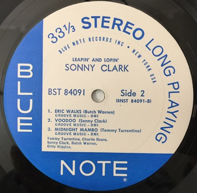 Lot 151 - SONNY CLARK - LEAPIN' AND LOPIN' LP (ORIGINAL US BLUE NOTE STEREO COPY - BST 84091)