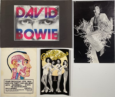 Lot 202 - POSTERS INC DAVID BOWIE / POINTER SISTERS US POSTER AND MORE.