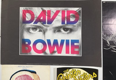 Lot 202 - POSTERS INC DAVID BOWIE / POINTER SISTERS US POSTER AND MORE.
