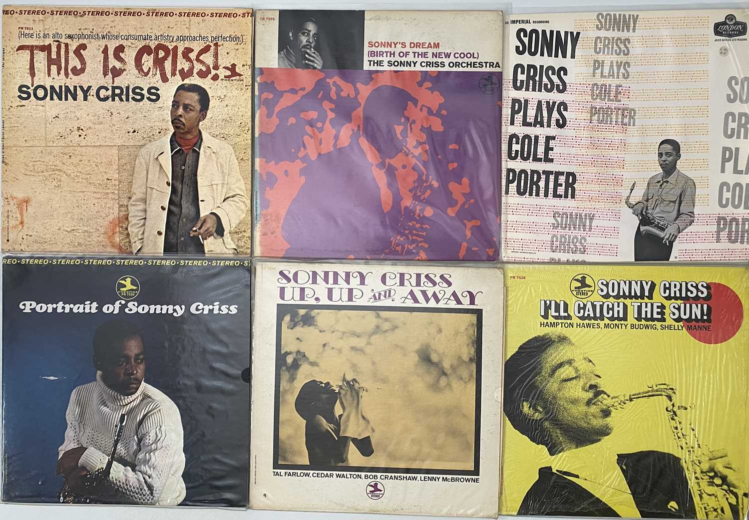 Lot 163 - SONNY CRISS - LP PACK (INC RARITIES)