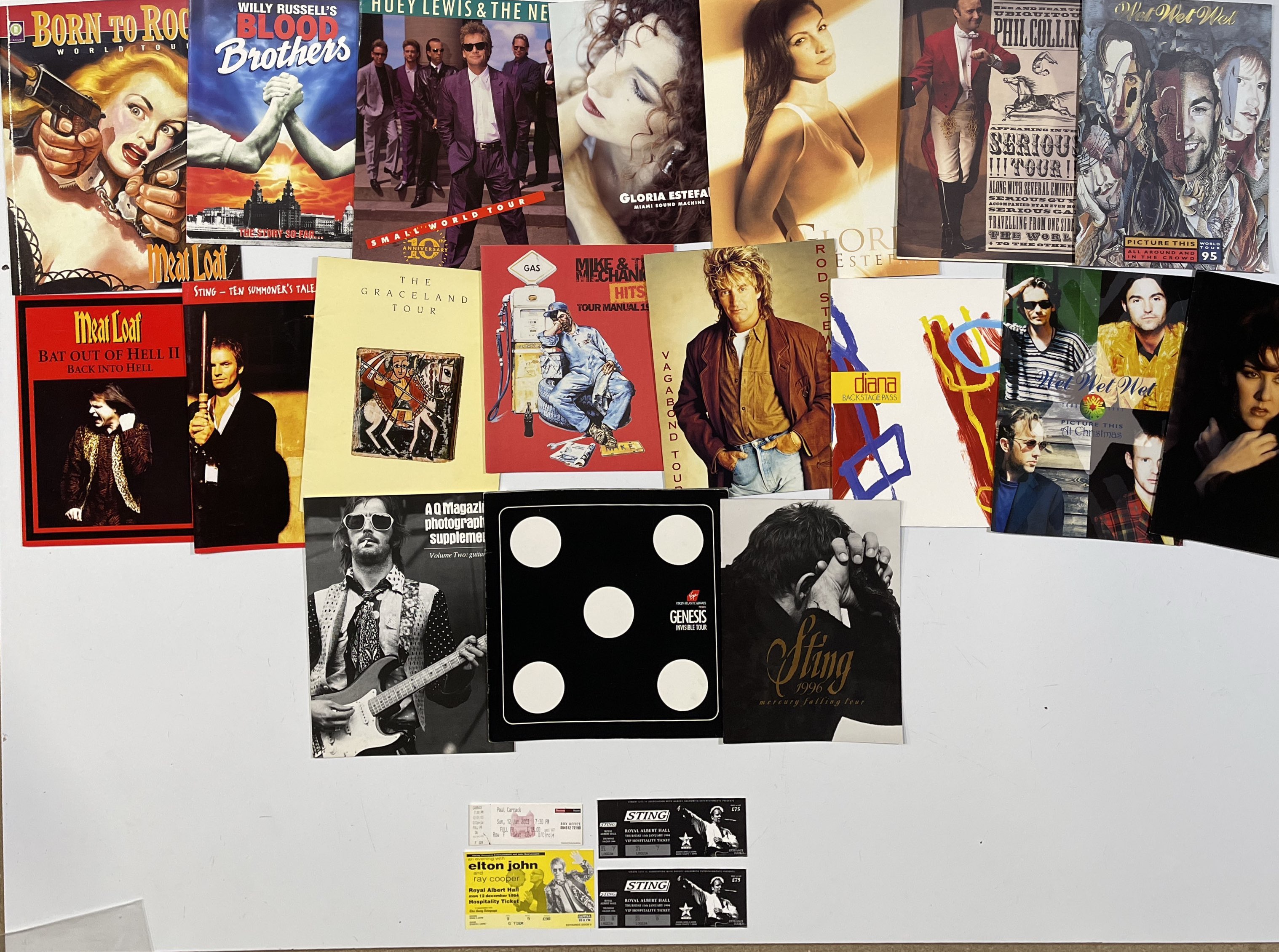 Lot 118 - CONCERT PROGRAMMES INC LIVE AID - SOME WITH