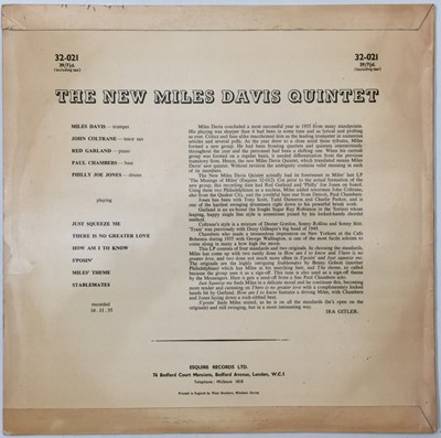 Lot 166 - THE NEW MILES DAVIS QUINTET - MILES LP (UK ESQUIRE - 32-021)