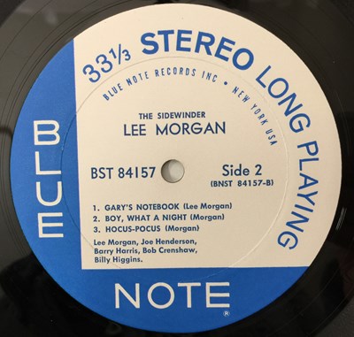 Lot 155 - LEE MORGAN - THE SIDEWINDER LP (ORIGINAL US BLUE NOTE STEREO COPY - BST 84157)