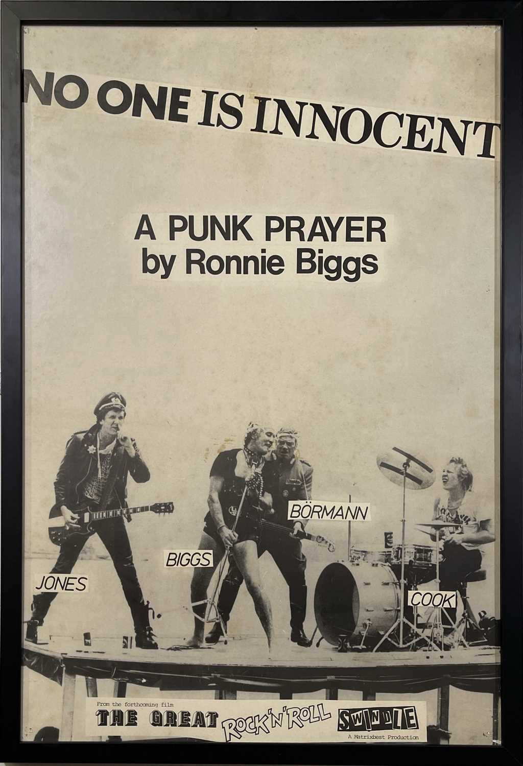 Lot 65 - THE SEX PISTOLS - ORIGINAL RONNIE BIGGS /