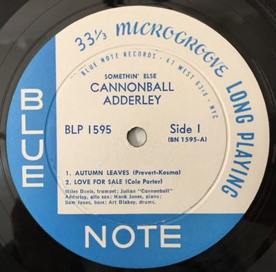 Lot 158 - CANNONBALL ADDERLEY - SOMETHING ELSE LP (ORIGINAL US MONO PRESSING - BLUE NOTE BLP 1595)