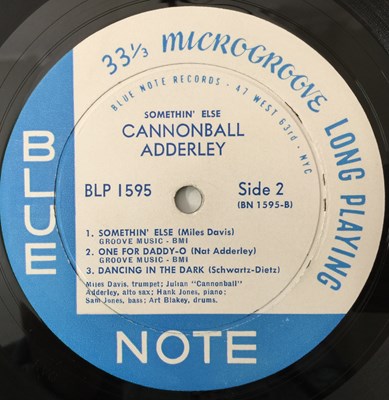 Lot 158 - CANNONBALL ADDERLEY - SOMETHING ELSE LP (ORIGINAL US MONO PRESSING - BLUE NOTE BLP 1595)