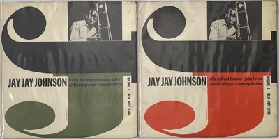 Lot 160 - JAY JAY JOHNSON - THE EMINIMENT... VOLUMES 1 AND 2 LPS (EARLY US BLUE NOTE COPIES - BLP 1505/6)