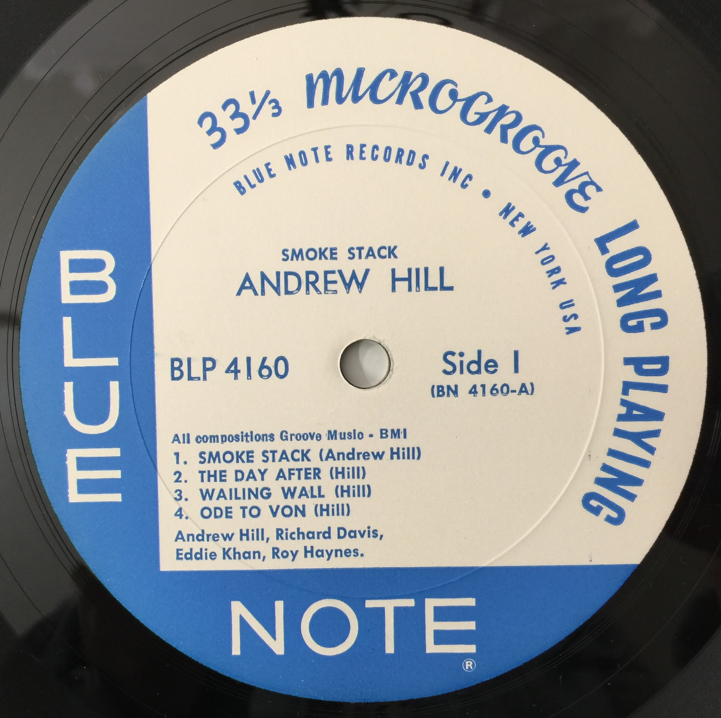 Andrew Hill / Smoke Stack Blue Note USプレス 青黒Liberty 両面