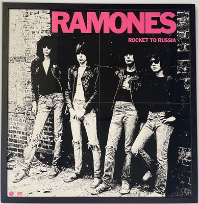Lot 17 - THE RAMONES - ORIGINAL SIRE ROCKET TO RUSSIA PROMOTIONAL POSTER.