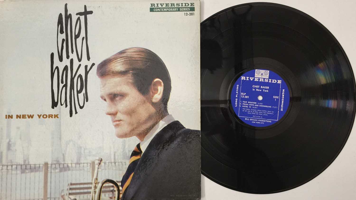 Lot 182 - CHET BAKER - IN NEW YORK LP (US MONO OG - RIVERSIDE - RLP 12-281)