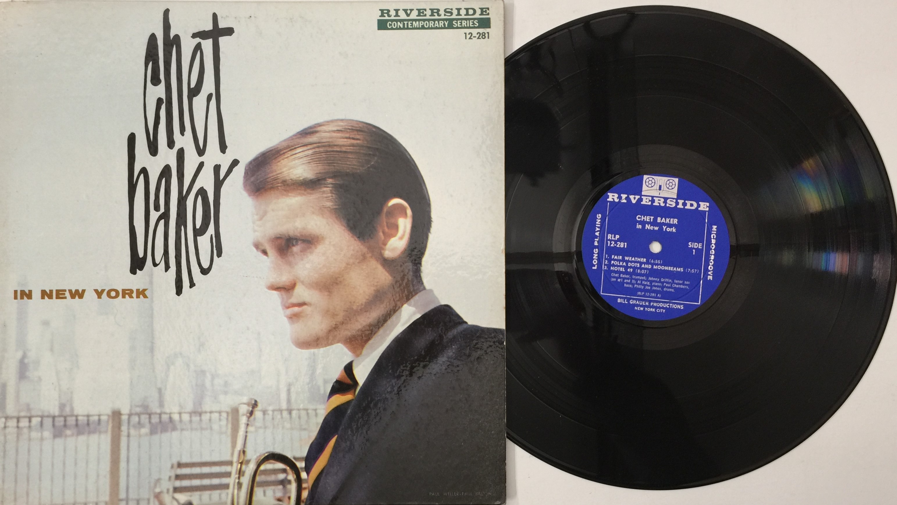 Lot 182 - CHET BAKER - IN NEW YORK LP (US MONO OG -