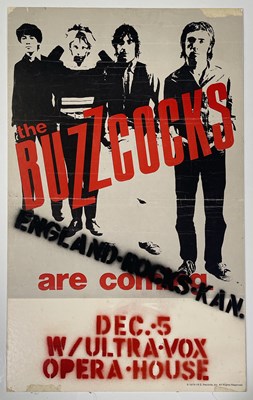Lot 18 - BUZZCOCKS / ULTRAVOX - 1979 US TOUR POSTER.