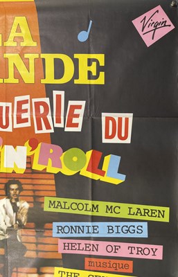 Lot 591 - THE SEX PISTOLS - ORIGINAL FRENCH GREAT ROCK N ROLL SWINDLE FRENCH BILLBOARD POSTER.