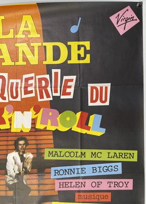 Lot 591 - THE SEX PISTOLS - ORIGINAL FRENCH GREAT ROCK N ROLL SWINDLE FRENCH BILLBOARD POSTER.