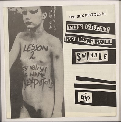Lot 593 - THE SEX PISTOLS -FOREIGN FILM HANDBILLS / SIGNED SID PHOTO PRINT.
