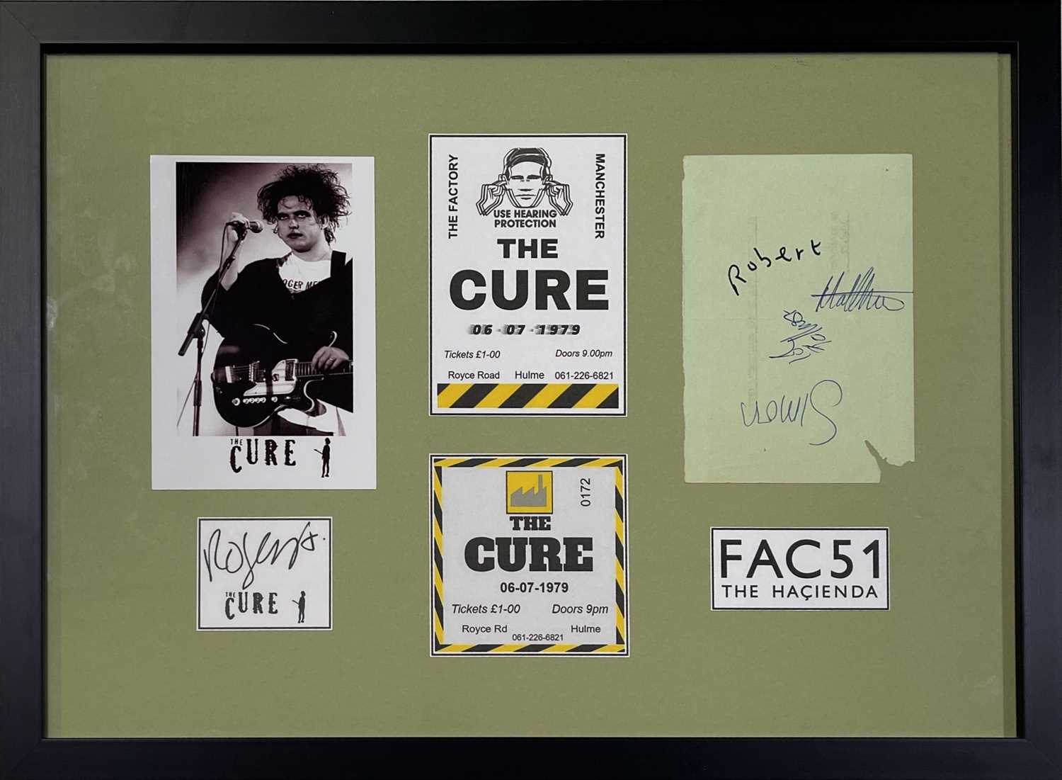 Lot 445 - THE CURE - SIGNED 1980 FLYER.