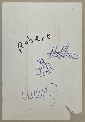 Lot 445 - THE CURE - SIGNED 1980 FLYER.