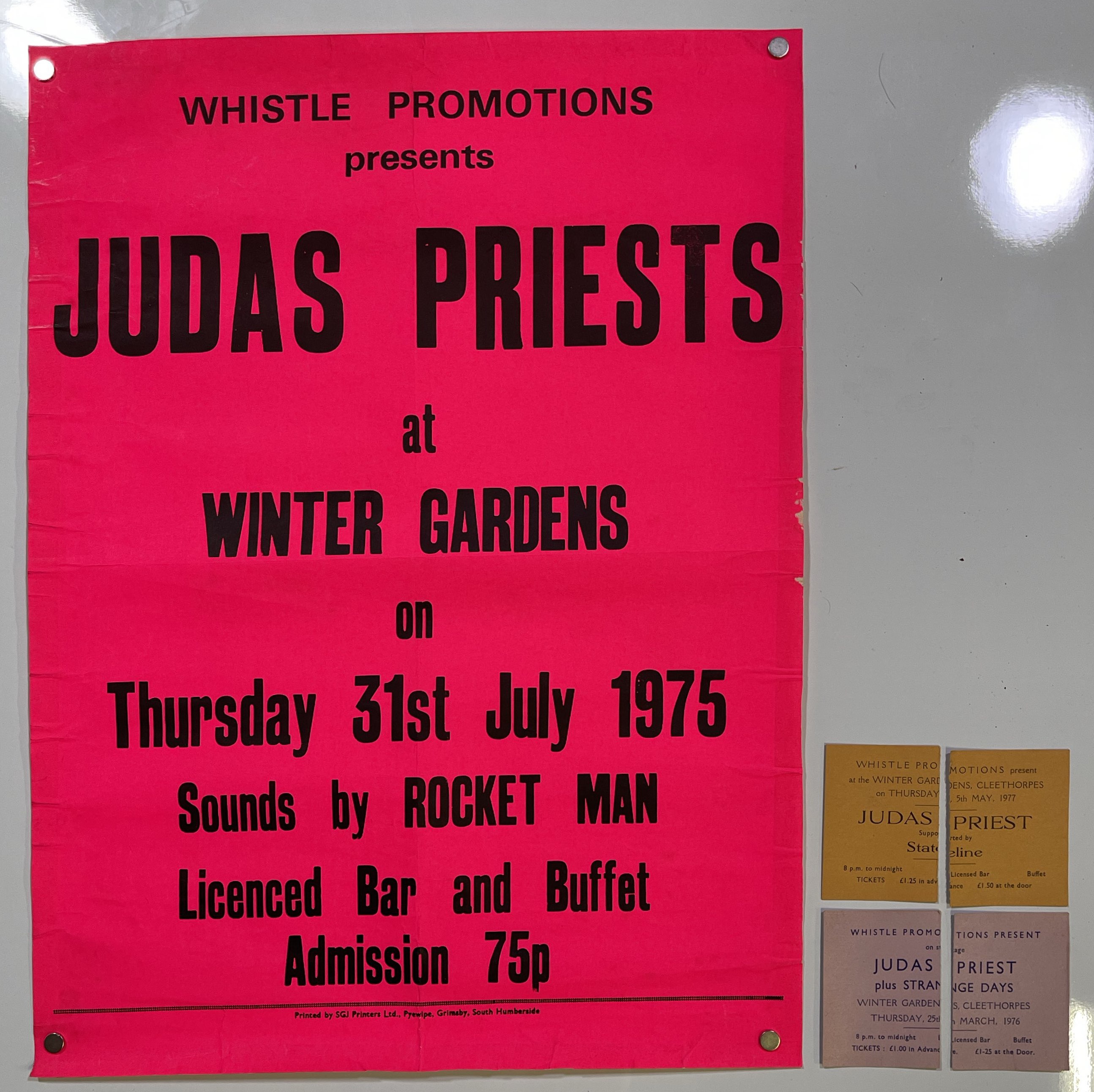 Poster Original Concert Judas Priest – Firenze 27/04/1990 – 100x70 Cm